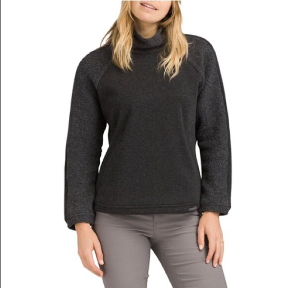 Womens‎ prAna Lockwood Wool Blend Sweater With Pockets in Dark Gray Size Small - Picture 1 of 12